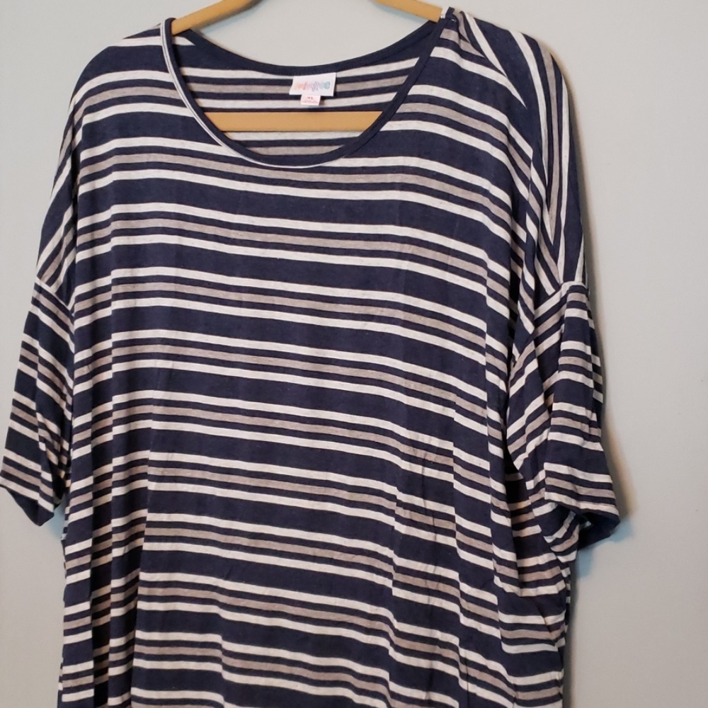 Striped LulaRoe Irma Tunic shirt